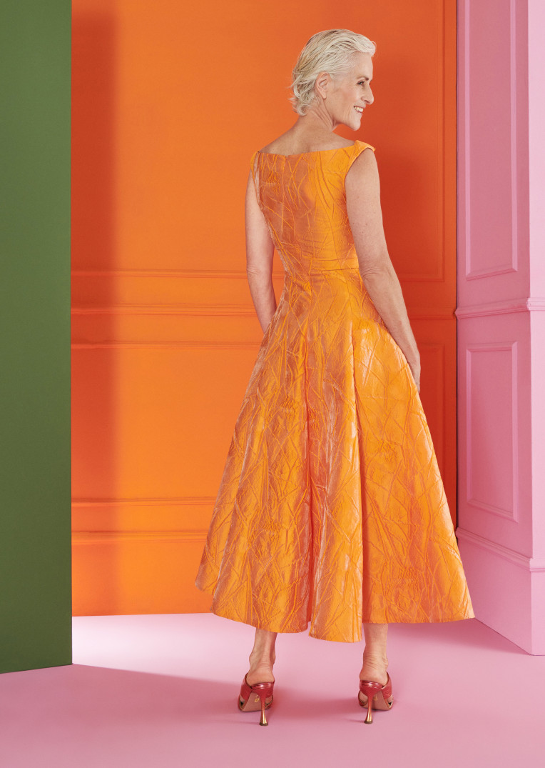 Harmony midi dress  Orange casual dress, Midi dress, Tube midi dress