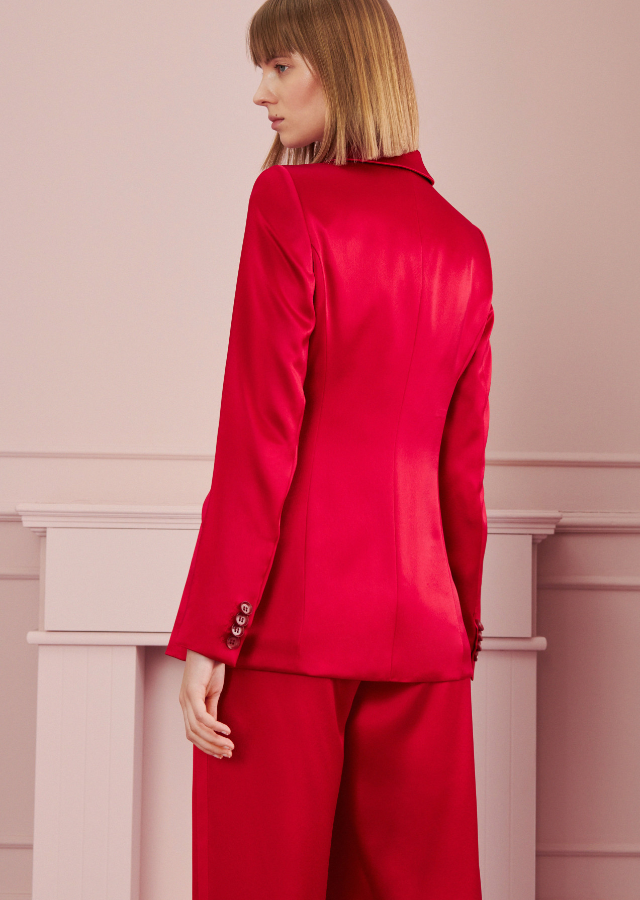 Women's Plus Size Talbot Red Blazer